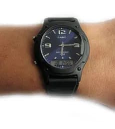 Стильні чоловічі наручні годинники Casio оригінал Японія Collection AW-49HE-2AVEG з полімерним ремінцем - мініатюра 3