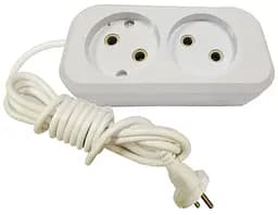 Удлинитель 10 метров 2 гнезда без заземления (провод 100% медь) MODERN (18267) TM LUMANO