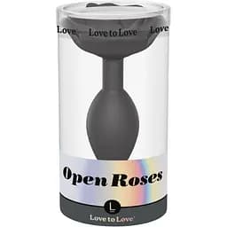 Анальная пробка Love To Love Open Roses 12.5 см (черный)