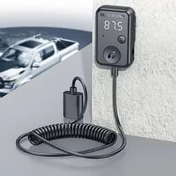 Bluetooth аудіо ресивер Borofone BC49 June (USB-A) Black - мініатюра 4