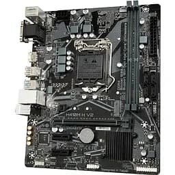 Материнська плата Gigabyte H410M H V2(1200/H470, 2xDDR4, 1xPCIex16, VGA, HDMI, 4xSATAIII, GLan, 7.1ch, mATX) - мініатюра 3