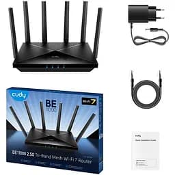 Маршрутизатор Cudy WR11000 BE11000 2.5G Tri-Band Wi-Fi 7 Mesh Router - мініатюра 3