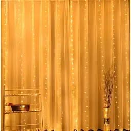 Новогодняя светодиодная гирлянда-штора Роса 3x2 м с 200 лампочками яркая Тепло белое сияние