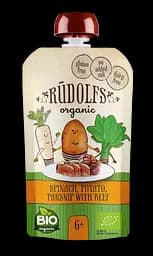 Пюре Rudolfs Овощи с телятиной, 110 г, 6 шт.