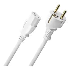 Кабель питания OEHLBACH Powercord C13 CEE7/7 White 1.5m