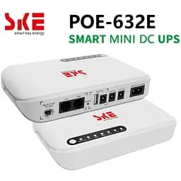 ДБЖ UPS SKE POE-632E DC 17W 8800mah для роутера, терміналу, камери 5/9/12v USB LAN POE White - мініатюра 3