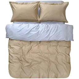 Комплект постільної білизни Lotus Home Luna сімейний гірчично-сірий (svt-2000022336345)