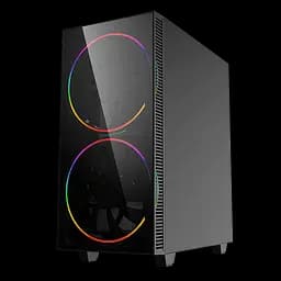 Корпус GameMax Black Hole, без БЖ, Midi Tower, ATX / Micro ATX / Mini ITX, USB 3.0, USB 2.0, 2x200 мм LED, 421x210x460 мм, 0.5 мм, 5.9кг - мініатюра 2
