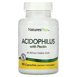 Пробиотики и пребиотики Natures Plus Acidophilus with Pectin 90 капсул