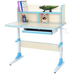 Детская парта Bambi M 4804(W)-4 с возможностью регулировки высоты и наклона голубая