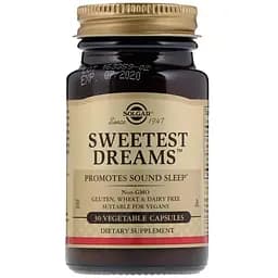 Комплекс для сну Solgar Sweet Dreams з мелатоніном і L-теаніном 30 капсул