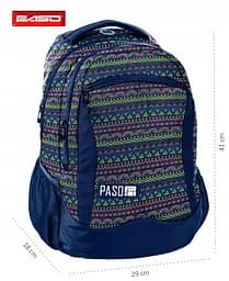 Рюкзак молодіжний Paso 18-2808PC16 20L Синій - мініатюра 7