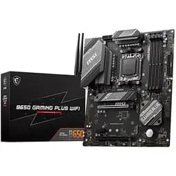 Материнська плата MSI AM5 B650 Gaming PLUS WIFI, B650, 4xDDR5, Int.Video (CPU), 4xSATA3, 2xM.2, 2xPCI-E 4.0 x16, 1xPCI-E 3.0 x1, ALC897, RTL8125BG, WiFi 6E, Bluetooth 5.3, 11xUSB3.2/4xUSB2.0, HDMI/DP, ATX - мініатюра 2