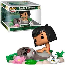 Фігурка Funko Pop Книга джунглів Мауглі та Балу Jungle Book Mowgli with Baloo 10 см FP JB MB 1490