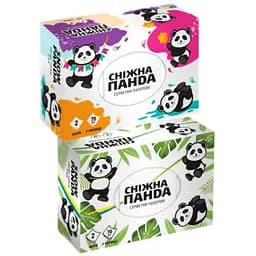 Серветки косметичні Сніжна Панда, двошарові, 70 шт.