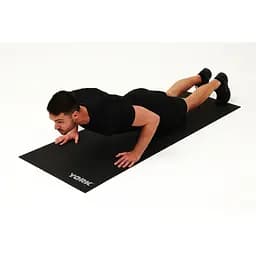 Килимок (мат) для фітнесу та йоги York Fitness 0,3см чорний - мініатюра 4