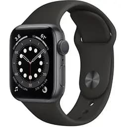 Apple Watch Series 6 GPS 40mm Space Gray Aluminum Case w. Black Sport B. (MG133)