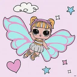 Картина за номерами "L.O.L. Surprise! O.M.G. Fairies Skystarling" KHO1092, 40х40 см