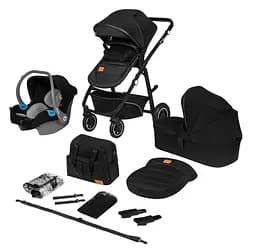 Універсальна коляска 3 в 1 Lionelo Bianka Black Onyx, чорний (LO-BIANKA 3IN1 BLACK ONYX) - мініатюра 2