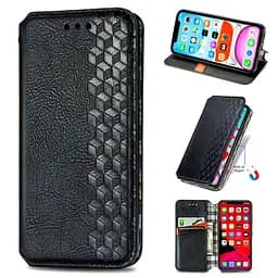 Шкіряний чохол-книжка GETMAN Cubic (PU) для Xiaomi 13 Pro Чорний - мініатюра 3