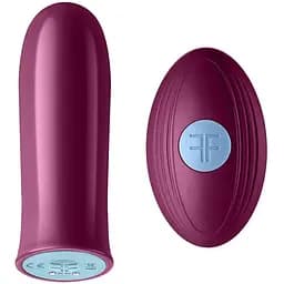 Вибромассажер Dreamtoys Femme Funn Bullet 8.1 см бордовый