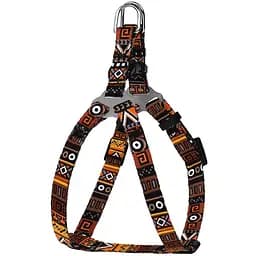 Шлея для собак дрібних порід BronzeDog Urban Етнічний помаранч XS 33-40 см
