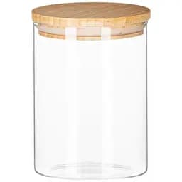 Банка для зберігання Shelley Glass з бамбуковою кришкою 8.5x10.5 см 450 мл (S0105-4)