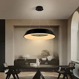 LED светильник круглый подвесной в черном корпусе Line.F 1015-500 P BK