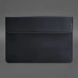 Шкіряний чохол-конверт BlankNote на магнітах для MacBook 14 Синій Crazy Horse - мініатюра 3