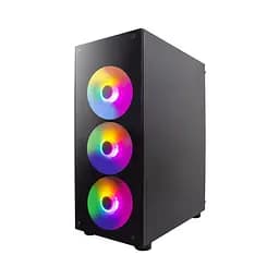Корпус 1stPlayer V3-B-BK-4F1 Black без БЖ - мініатюра 3