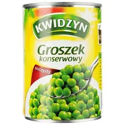 Набір: кукурудза цукрова Kwidzyn консервована 400 г + горошок зелений Kwidzyn консервований 400 г - мініатюра 3
