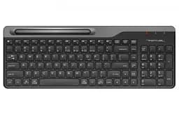 Клавиатура беспроводная A4Tech FBK25 Fstyler, черный/Grey, bloetooth/USB 2.4GHz, ультратонкая, 12 мультимедийных кнопок,