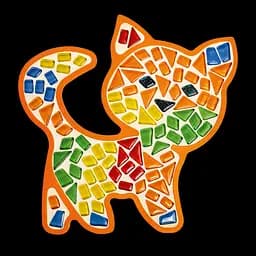 Набір для творчості Mosaaro Мозаїка скляна Котик (МА7006) - мініатюра 3