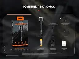 Ручний тактичний ліхтарик Fenix TK22R 3200лм заряджання через Type-C (Чорний) - мініатюра 10