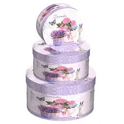 Набор подарочных коробок UFO Lavender 2247-SY342 , 3 шт. (2247-SY342 Набор 3 шт LAVENDER к)