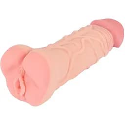 Мастурбатор Nature Skin Orion 2 in 1 Extension тілесний