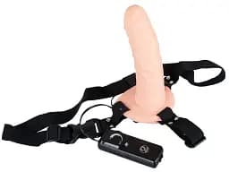 Пустотілий страпон з вібрацією You2Toys Easy Rider Skin 16 см тілесний