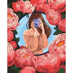Картина за номерами "Квіткове селфі" ©Kira Corporal Ideyka KHO4979 40х50 см
