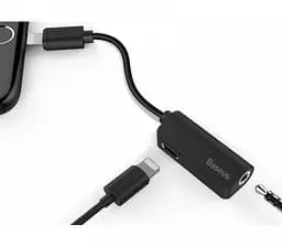 Адаптер Baseus L32 IP Male to 3.5 мм IP Female Adapter чорний (CALL32-01) - мініатюра 2