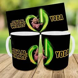 Набір: дитяча сумка-бананка+кружка Йода Star Wars 32х15см, бананка для хлопчика через плече на подарунок (00907) - мініатюра 3