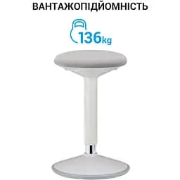 Стілець OfficePro із регулюванням висоти сірий (S448) - мініатюра 3