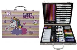 Набор для рисования Единорог в чемодане, 29x23x5 см, 53 предмета, 53-3