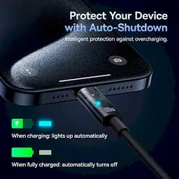 Кабель Baseus Explorer Charging with Auto Shutdown Cable Type-C to Type-C 100W 1m P10319703111-00 Black - мініатюра 4