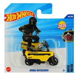 Базова машинка Hot Wheels Moto Honda Motocompo жовта (5785) JBC03-N521      