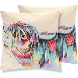 Наволочка Lefard гобелен Jack двостороння 47х47 см різнобарвна (715-235)