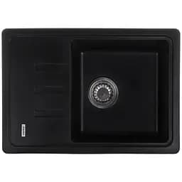 Кухонна мийка Zerix ZS-6243S-14 black металік ZX4578, Чорний матовий