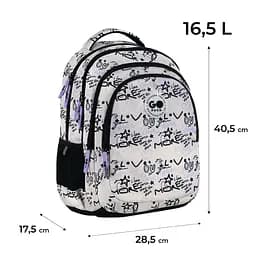 Рюкзак GoPack Teens 162M-1 Чорно-молочний (GO26-162M-1) - мініатюра 2