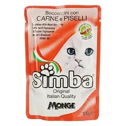 Влажный корм для кошек Simba Cat Wet мясной 100 г (70009348)