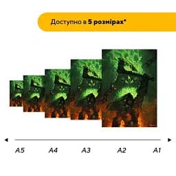 Дерев'яний фігурний пазл Грім Орк, А2, Дерев'яна коробка 300+ елементів - мініатюра 2