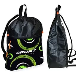 Рюкзак-мешок для обуви,спортивной формы Sport детская сумка для сменки с расширителем (01401)